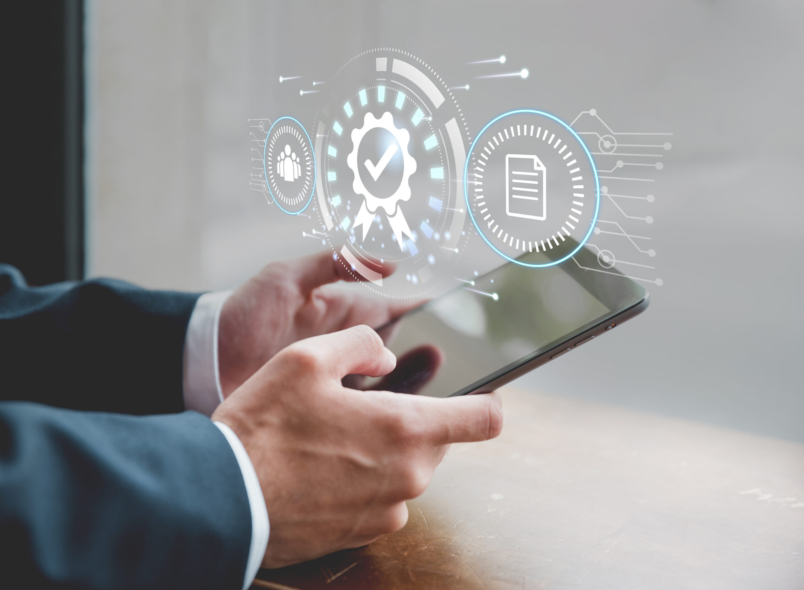 standard quality control collage concept